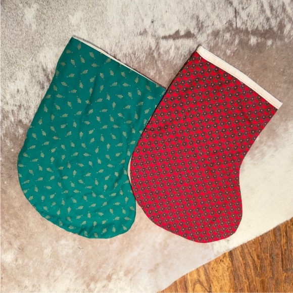 Shabby Cottage Christmas Stocking - Set of 2 Stockings - Picture 14 of 16